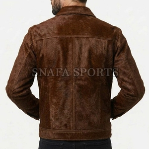 100% Breathable Cowhide <b>Leather</b> Motorbike <b>Jacket</b> For <b>Men</b> Made In Best Material Hair on <b>Leather</b> <b>Jackets</b> - Product Image 3