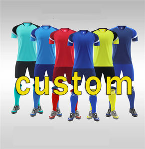 Maillot de football unisexe personnalisé de haute qualité, respirant, à séchage rapide, à manches courtes, avec logo d'équipe, vente en gros - Product Image 1