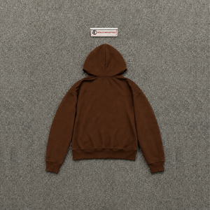 Sudadera con Capucha Oversize Marrón con Estampado Gráfico de Streetwear y Diseño Casual Oversize con Estampado de Alien, Bolsillo Frontal con Logo, Manga Regular, Otoño - Product Image 6