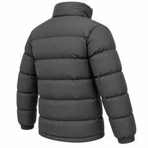 Custom Men Puffer Jacket Winter Outerwear Padded <b>Bubble</b> <b>Coat</b> High Stand Collar Solid Colour Custom Men's Heavy Puffer Jacket - Product Image 6