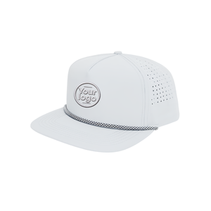 Casquette de golf unisexe à séchage rapide avec logo brodé personnalisé, trous respirants découpés au laser, fermeture réglable et visière incurvée - Product Image 1