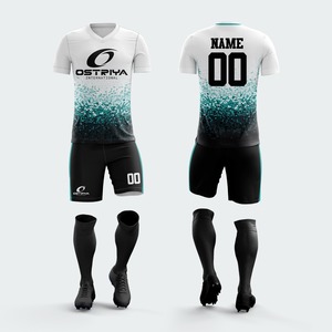 Uniformes de Fútbol para Hombre al por Mayor, Conjuntos de Camisetas Ligeras de Secado Rápido y Transpirables, Manga Corta, Logotipo Frontal, Color Sólido - Product Image 3