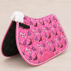 Ensemble de tapis de selle personnalisés pour chevaux, respirant et à séchage rapide, pour le saut d'obstacles, avec voile anti-mouches et bandages de protection pour les jambes, équipement d'équitation pour sports de plein air - Product Image 4
