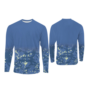 Chemise de pêche rose à manches longues, imprimé camouflage, sublimation, UPF 50, anti-UV, polyester, unisexe, vêtements d'extérieur pour adultes - Product Image 6