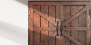 Gabinete de Baño de Madera para Montar en la Pared, Estilo Rústico, Ahorro de Espacio, Gabinete de Medicamentos de Doble Puerta con Estante Abierto para Uso en Hoteles - Product Image 5
