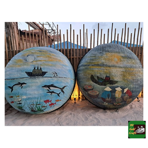Coracle en bambou durable, écologique et naturel, bateau rond pour la navigation de plaisance sur lac et la pêche, exporté directement du Vietnam - Product Image 6