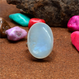Natural Rainbow <b>Moonstone</b> 925 Sterling Silver <b>Ring</b> Handmade Gemstone Jewelry Wedding Anniversary Gift <b>Ring</b> for Her - Product Image 1