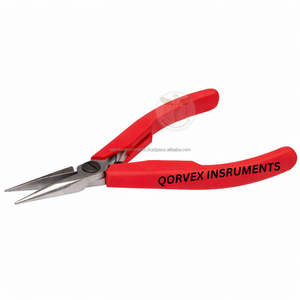 Alicates de punta fina Snipe con mango sintético, mandíbula lisa, acero inoxidable de alta calidad, herramienta para hacer joyas, 6 pulgadas, DIY, QORVEX INSTRUMENTS 1 - Product Image 2