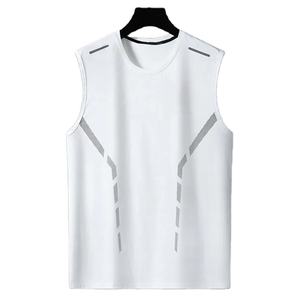 Camiseta sin mangas para hombre hecha a medida de gran tamaño de buena calidad precio de fábrica ropa de gimnasio para hombre camisetas sin mangas para fitness - Product Image 4