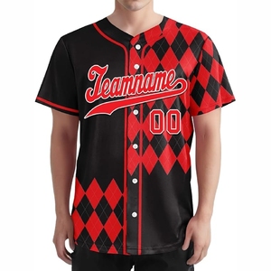 Maillots de baseball personnalisés par sublimation avec logos, numéros et noms sur mesure pour les équipes et les clubs de baseball - Product Image 1