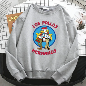 เสื้อฮู้ดดีไซน์ไก่ตลก เสื้อสเวตเชิ้ตผ้าฟลีซอุ่นๆ แบบพื้นฐาน เสื้อคอกลมเนื้อนุ่ม เสื้อผ้าลำลอง - Product Image 4
