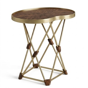 Indian Supplier Round Marble Top Side Table with <b>Gold</b> Ball Legs Contemporary Design for Living Room Home Furniture - Product Image 6