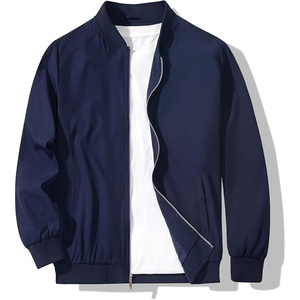 Men Fully Customized High Quality Winter Waterproof <b>Fleece</b> Eco-Friendly Mandarin Collar Front Logo Comfortable Fit Bomber - Product Image 1