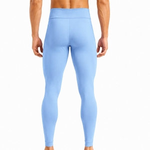 Leggings de compression pour hommes, tissu extensible respirant, séchage rapide, performance flexible, doux, léger, respirant - Product Image 2