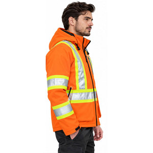 Veste de sécurité pour travaux publics de haute qualité avec éléments réfléchissants, fabrication OEM en gros pour les acheteurs industriels - Product Image 2