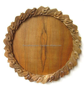 Assiette décorative en bois rustique pour les célébrations saisonnières, y compris le Thanksgiving de Noël et les banquets de mariage - Product Image 4