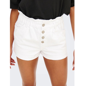 Nueva Llegada 2026 Pantalones Cortos de Mezclilla Casuales Rectos para Mujer, Transpirables, de Secado Rápido, Cintura Media, Cierre de Botones, Logotipo Personalizado - Product Image 5