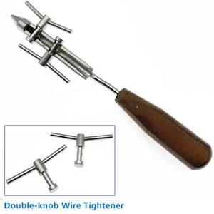 Tendeur de fil manuel en acier inoxydable avec deux chevilles, longueur 26 cm, instruments chirurgicaux orthopédiques de classe II de haute qualité - Product Image 6