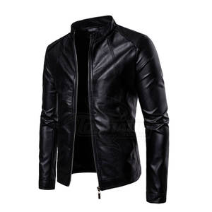 Chaqueta de Invierno para Hombre en Cuero y Cuero Sintético con Cuello Alto - Precio al por Mayor - Product Image 2