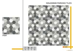 Baldosas de estacionamiento exteriores resistentes a la carga de 500x500 mm diseñadas para mantener la estabilidad bajo peso continuo y condiciones ambientales adversas. - Product Image 2