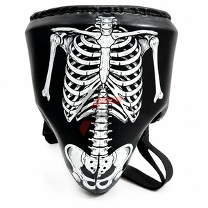 RTS Wholesale Price Custom Made Direct Factory Supply Original Original Cow Hide Adult Unique <b>Skeleton</b> <b>Full</b> Printed Boxing Set. - Product Image 5