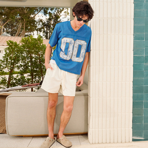 Camiseta de Fútbol de la Mejor Calidad, Estilo Oversize, Corte Cuadrado, Malla Transpirable, Secado Rápido, Tejido de Punto, Ropa Deportiva - Product Image 5