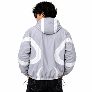 Chaquetas para Hombre con Capucha, Cortavientos de Bloques de Color, Ropa de Calle de Poliéster, Prendas Exteriores, Marca Privada, Directo de Fábrica - Product Image 2