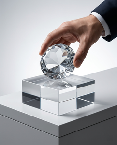 Expositor de Acrílico Sólido Personalizado para Joyería, Solución Moderna y Transparente para Exhibición en Tiendas Minoristas - Product Image 5