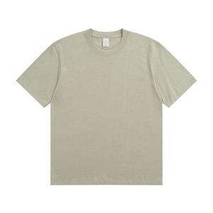 Custom T Shirt Men's 100% Cotton <b>Tshirt</b> Luxury Quality Rib O-Neck Blank Drop Shoulder Streetwear Oversize T-shirt For Men - Product Image 2