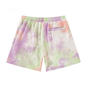 Pantalones cortos de verano para hombre OEM, con logotipo personalizado, bolsillo lateral, efecto tie-dye, bolsillo trasero, 100% algodón, personalizados, para hombre. - Product Image 2