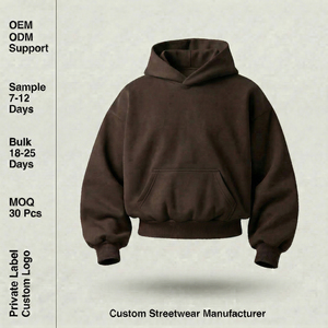 Sudadera con Capucha Premium de Forro Polar de 400 g/m², Gruesa, 100% Algodón, Frente Liso, Personalizable con Bordado, para Hombre - Product Image 1