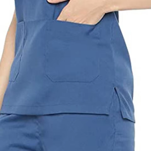 Hot Selling Fashionable Short Sleeve V-Neck Nurse Working <b>Clothes</b> Nursing Uniform <b>Scrubs</b> Uniform Tops for Men and Women - Product Image 5