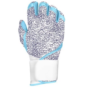 Gants de frappe de baseball bleu clair à doigts entiers avec fermeture auto-agrippante, design antidérapant pour lancer droitier, unisexe - Product Image 1