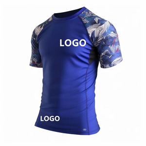 เสื้อรัดกล้ามเนื้อแขนสั้นผู้ชาย รุ่นขายดีปี 2026 ลายพิมพ์ซับลิเมชั่น สำหรับ MMA ฟิตเนส คลับ ต่อสู้ มวย ยกน้ำหนัก - Product Image 3