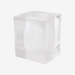 Transparent Acrylic Flower <b>Vase</b> With Contemporary Minimalist Style For Dining Table And Home Decoration Display - Product Image 1