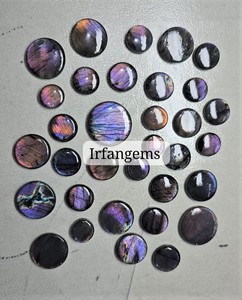 High Quality Spectrolite Crystal Wholesale Price 100% Natural Purple Labradorite Jewelry Making Stone Round Mix Size <b>Quartz</b> - Product Image 6