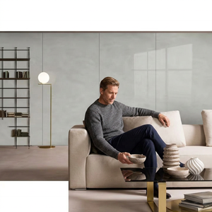 Couple gris cendré 1600x3200mm finition mate carreau de porcelaine en pierre frittée pour comptoir extérieur - Product Image 1