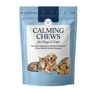Calming Chews Hemp Oil Dogs Cats Organic Soft Treats Natural Stress Relief Anxiety Support Promotes Relaxation Emotional Balance - Product Image 1