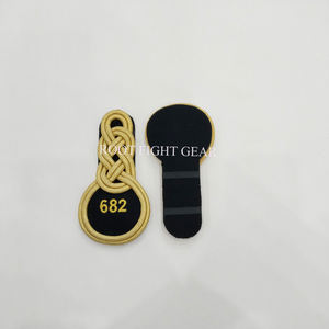 Epaulettes de hilo metálico de primera calidad, hechas a mano, para uniformes ceremoniales, bordadas. - Product Image 3