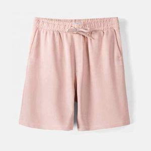 Ropa de hombre 100% algodón camiseta regular y pantalones cortos DTG Logo Twin Set chándal para hombre Color Rosa impreso manga corta - Product Image 6