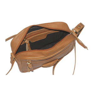 Bolso de Hombro de Cuero Genuino para Mujer, con Cadena, Detalles Florales, Bolso Cruzado con Cierre, para el Trabajo, Viajes y Uso Diario - Product Image 1