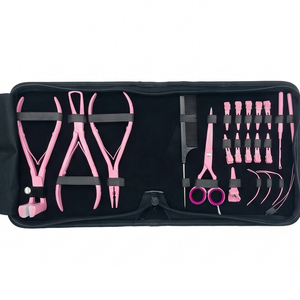Kit d'extension de cheveux avec pinces robustes et poignées confortables pour l'installation, le coiffage et les outils professionnels - Product Image 2