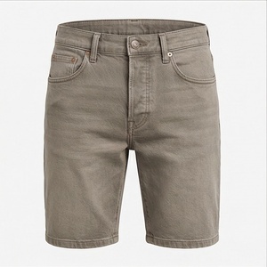 Shorts en toile pour homme, taille mi-haute, coupe ample et large, personnalisés, style streetwear tendance, séchage rapide, avec cordon de serrage, couleur foncée - Product Image 1