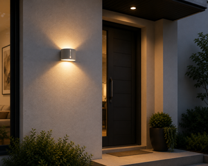 Applique murale LED extérieure cylindrique 3000K blanc chaud IP65 étanche pour jardin 110-240V à fixation murale - Product Image 1