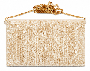 Bolso de mano de noche con cuentas hecho a mano – Diseño geométrico circular en negro y dorado – Elegante bolso de hombro con cuentas – Bolso de mano llamativo con cuentas - Product Image 6