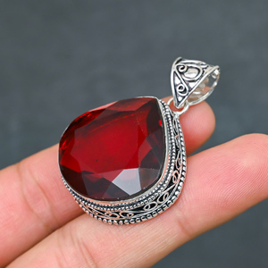 สร้อยคอโกเมน925เครื่องประดับเงินหรูหรา - Product Image 4