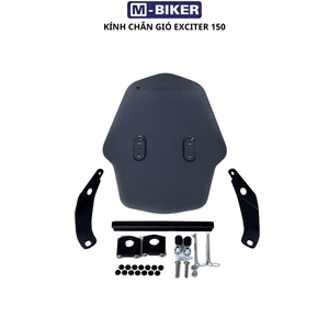 กระจกบังลมรถมอเตอร์ไซค์ M-Biker ขนาดใหญ่ โปร่งใส 37 ซม. วัสดุ PC คุณภาพสูง สำหรับรถมอเตอร์ไซค์แบบ Dual Sport ความหนา 4.5 มม. รับประกัน 1 ปี - Product Image 1