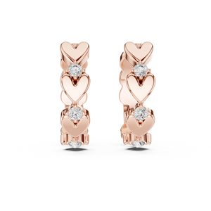 Juego de Aretes ESPECIAL DE SAN VALENTÍN, Oro Blanco de 18 Quilates, Chapado en Rodio, Diamantes Cultivados en Laboratorio, Certificados por IGI, LUJO para USO DIARIO, GLAMOROSOS - Product Image 5