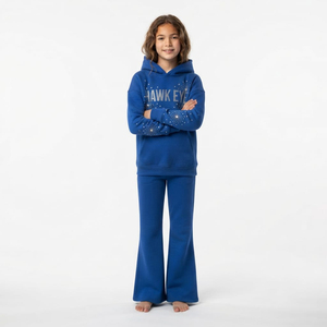 Conjunto de Chándal con Pedrería para Niños al por Mayor, Sudadera Oversize y Pantalón Jogger, Ropa de Moda Urbana, Fabricante de Ropa Personalizada - Product Image 2