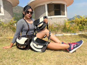 Bolsos cruzados de cuero de piel de vaca auténtica de estilo occidental de alta calidad para mujer - Product Image 4